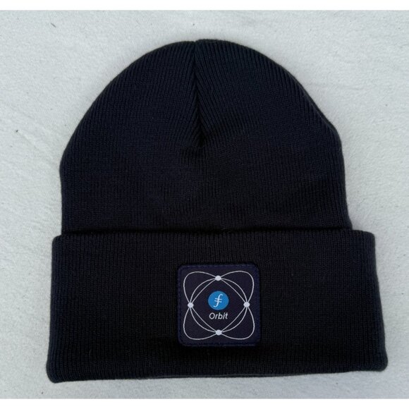 Filecoin Web3 Dark Navy Blue Knit Beanie Swag - Picture 1 of 2